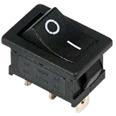 Выключатель клавишный 250В 6А (3с) ON-ON черн. Mini (RWB-202; SC-768) Rexant 36-2130