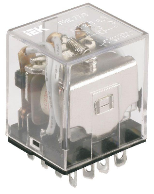 Реле коммутационное Реле РЭК 77-3(LY3) 10А 230В AC с индикацией IEK RRP10-3-10-220A-LED