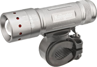 Фонарь карманный, ручной электрический Фонарь 94 964 NPT-B01-3AAA велосипедный 2 крепл. CREE 1LEDх5Вт фокус блист. Navigator 94964
