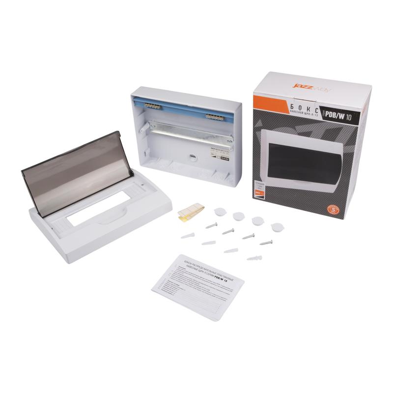 Бокс модульный накладной PDB/W 1012 WH (ЩРН-П-12) IP41 пластик. Pro JazzWay 5071674