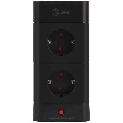 Фильтр сетевой башня 8х1.5 с заземл. с выкл. TWR-8es-1.5m-4USB-B 8 розеток+4xUSBA+C16А черн. Эра Б0069072