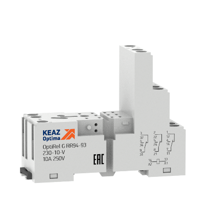Розетка-реле Розетка для реле OptiRel G RR94-92-230-12-V КЭАЗ 281164