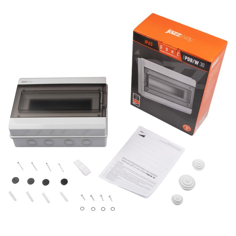 Бокс модульный накладной PDB/W 3012 GR (ЩРН-ПГ-12) IP65 пластик. Pro JazzWay 5072008