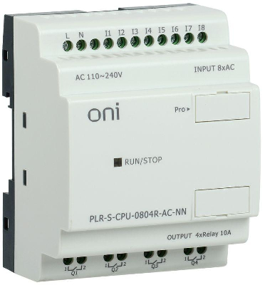 Реле логическое PLR-S. CPU0804(R) 220В AC без экрана ONI PLR-S-CPU-0804R-AC-NN