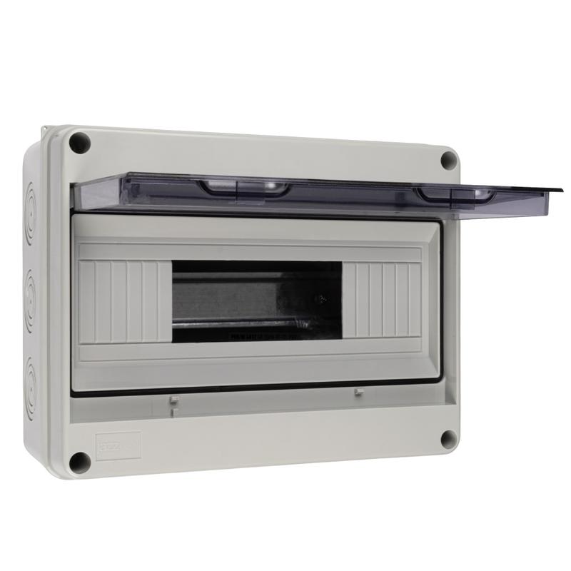 Бокс модульный накладной PDB/W 4012 GR (ЩРН-ПГ-12) IP65 пластик. Pro JazzWay 5072084