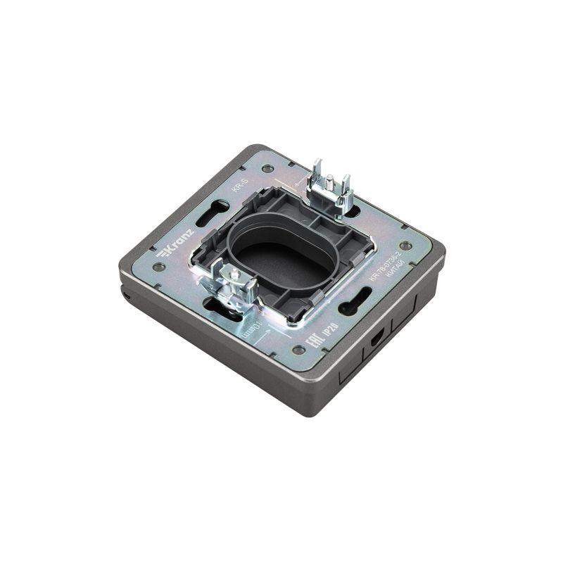 Вывод кабеля ROUND титан Kranz KR-78-0736-2