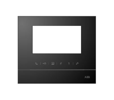 Рамка для абонентского устройства 43 черный глянцевый ABB 2TMA070130B0011