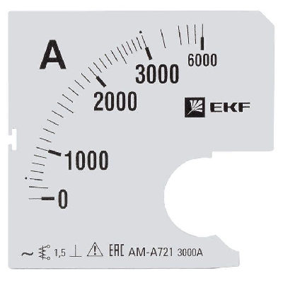 Амперметры Шкала сменная для A721 3000/5А-1.5 PROxima EKF s-a721-3000