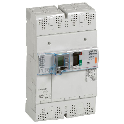 Выключатель автоматический дифференциального тока 4п 250А 25кА DPX3 250 термомагнитн. расцеп. Leg 420229