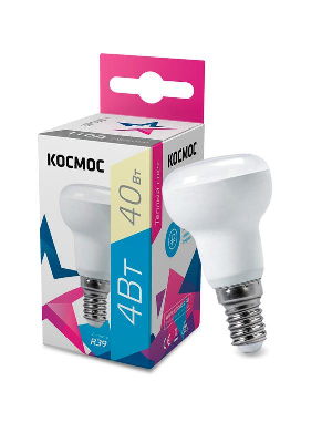 Лампа светодиодная Лампа светодиодная R39 4Вт 220В E14 3000К Космос Lksm_LED4wR39E1430