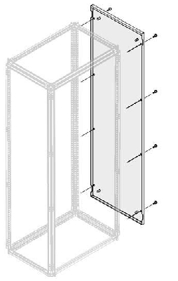 Панель боковая IP30/40 H=2000мм D=500мм ABB 1STQ007621A0000