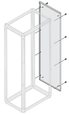 Панель боковая IP30/40 H=1800мм D=500мм ABB 1STQ007610A0000