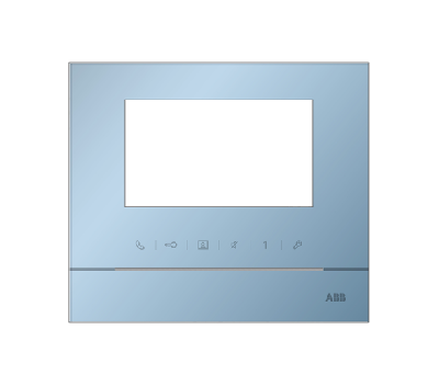 Рамка для абонентского устройства 43 голубой глянцевый ABB 2TMA070130L1011