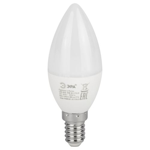 Лампа светодиодная RED LINE LED B35-10W-865-E14 R 10Вт B35 свеча 6500К холод. бел. E14 Эра Б0045337