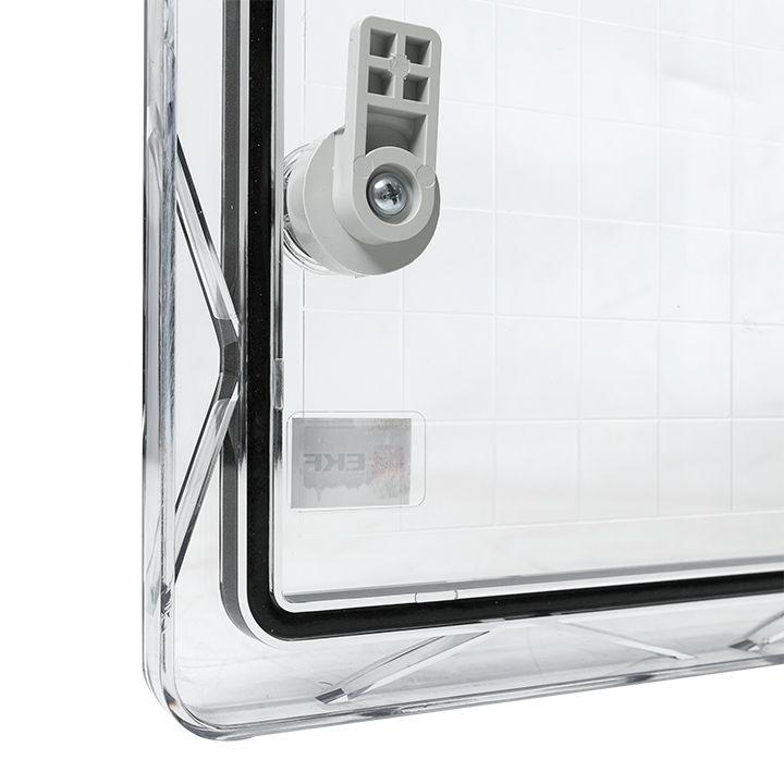 Бокс пластиковый с монтажной платой 400х300х220 IP65 прозр. дверь PROxima EKF PBT65MP004