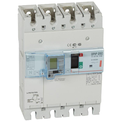 Выключатель автоматический дифференциального тока 4п 200А 36кА DPX3 250 термомагнитн. расцеп. Leg 420258