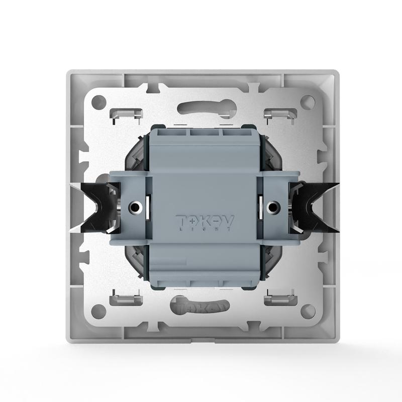 Выключатель 2-кл. СП AVA 10А IP20 в сборе бел. TOKOV ELECTRIC TKL-AV-V2F-C01