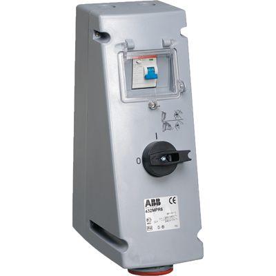 Розетка 16А 2P+E в боксе ВУ IP44 ABB 2CMA167756R1000