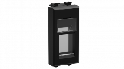 Вставка/крышка для коммуникационных технологий Адаптер для Keystone 1мод. Avanti "Черный матовый" DKC 4412201