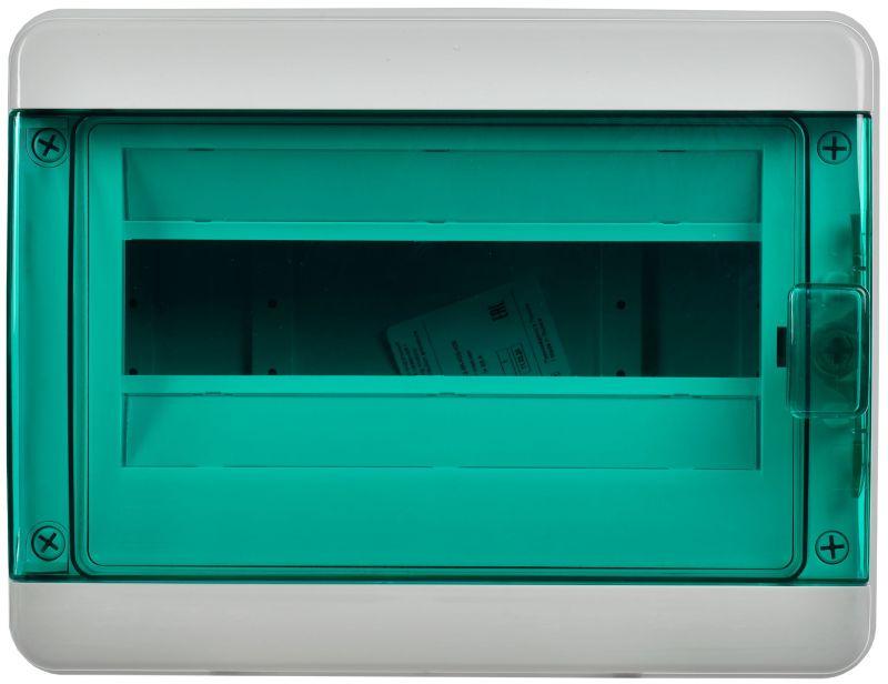 Корпус КМПн-12 TEKFOR IP65 зел. прозр. дверь пластик. IEK TF5-KP72-N-12-65-K03-K06