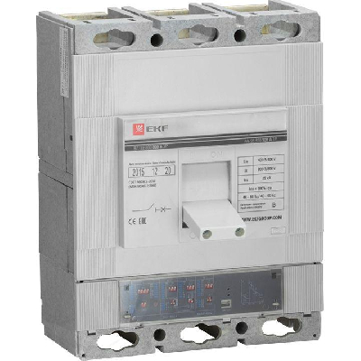 Выключатель автоматический 3п 800/800А 35кА ВА-99 PROxima электр. расцеп. EKF mccb99-800-800e
