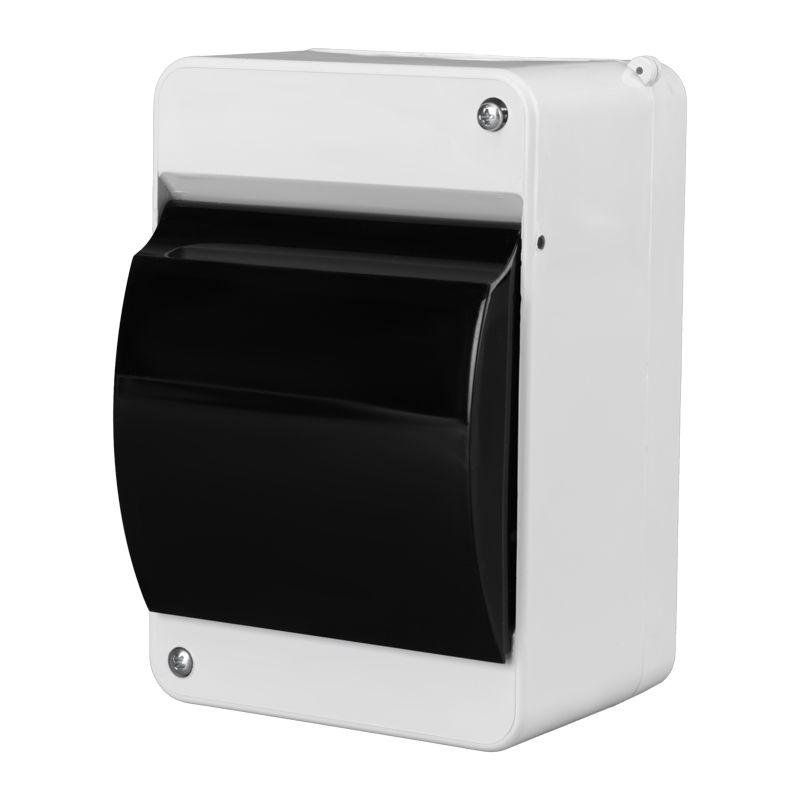 Корпус пластиковый КМПн 2/4 IP30 на 2-4 модуля с крышкой бел. Rexant 11-0124