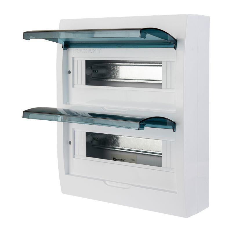Бокс ЩРН-П-24 IP41 пластик. бел. Rexant 11-0324