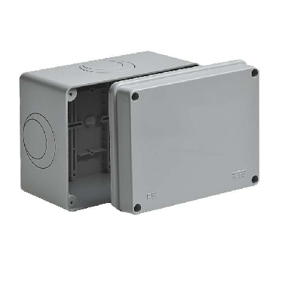 Распределительная коробка/корпус для монтажа на стене и на потолке Коробка ОП Тусо распаячная 150х110х90мм без гермовводов подъездная IP55 Ruvinil 67058