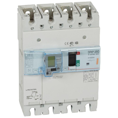 Выключатель автоматический дифференциального тока 4п 200А 25кА DPX3 250 термомагнитн. расцеп. Leg 420228