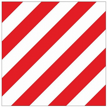 Знак безопасности/Предупреждающий знак Знак "Негабаритное место" 300х300мм металл EKF zn-1-01