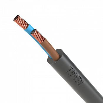 Кабель гибкий Провод TOKOV ELECTRIC ПВС 2х0.75 380В Ч (бухта) (м) 1945477