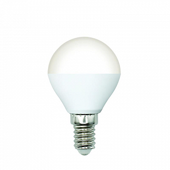 Лампа светодиодная Лампа светодиодная LED-G45-5W/3000K/E14/FR/SLS 5Вт шар матовая 3000К тепл. бел. E14 Volpe UL-00008812
