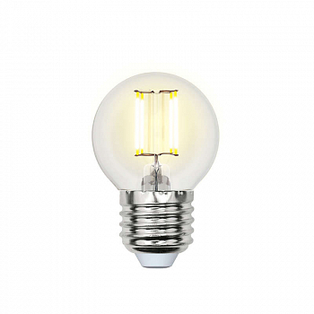 Лампа светодиодная Лампа светодиодная LED-G45-6Вт/NW/E27/CL GLA01TR прозр. Uniel UL-00002208
