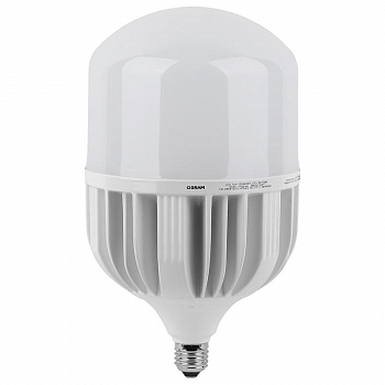 Лампа светодиодная Лампа светодиодная высокомощная LED HW 100Вт T матовая 6500К холод. бел. E27 10000лм 140-265В с адаптером E40 угол пучка 200град. PF>/=09 (замена 1000Вт) OSRAM 4058075577015