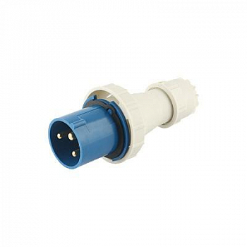 Вилка стандарта CEE кабельная Вилка переносная PPC 033 2Р+РЕ 63А 220В IP67 Pro JazzWay 5072398