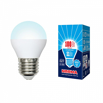 Лампа светодиодная Лампа светодиодная LED-G45-11W/NW/E27/FR/NR Norma 11Вт матовая E27 (упак. картон) Volpe UL-00003834