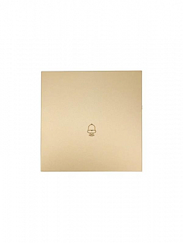 Кнопка нажимная Кнопка звонка СП ZIMA IP20 безвинт. зажим зол. LEZARD 704-3688-103QC