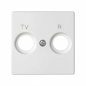 Вставка/крышка для коммуникационных технологий Накладка розетки R-TV Simon82 бел. 82053-30