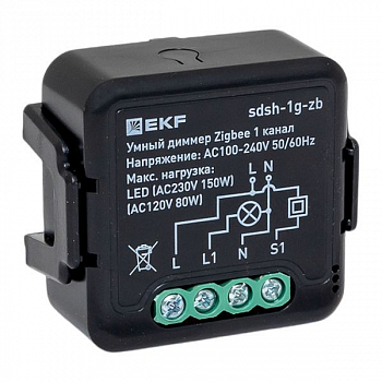 Реле мощности Диммер умный в подрозетник 1-канальный Zigbee Connect Select EKF sdsh-1g-zb