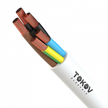 Кабель гибкий Провод TOKOV ELECTRIC ПВС 5х1.5(4х1.5+1х1.5) 380В Б (м) 1945505