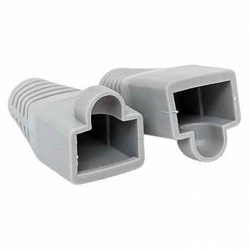 Разъем модульный Колпачок изолирующий TERACOM для коннекторов RJ-45 PVC серый (уп.50шт) EKF TRC-BT-RJ45-PVC-50