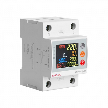 Реле напряжения Реле напряжения с контролем тока 32А DKC DPVA-32A