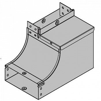 Угол для лотка вертикальный внутренний левый 90град. 400х100 CSSS 90 DKC 37076
