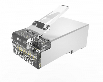 Разъем модульный Коннектор RJ-45(8P8C) кат.6 экранир. универс. (уп.100шт) TOKOV ELECTRIC TKE-CNR-623-STP