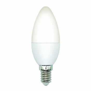 Лампа светодиодная Лампа светодиодная LED-C37-6W/4000K/E14/FR/SLS 6Вт свеча матовая 4000К бел. свет E14 Volpe UL-00008795