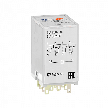 Реле коммутационное Реле промежуточное OptiRel G RP55-34-110D-6-CO/I КЭАЗ 281134