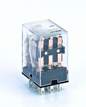 Реле коммутационное Реле промежуточное ПР-102 10А 230В AC 3 конт. с LED-индикацией DEKraft 23933DEK