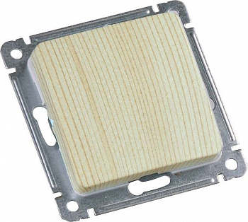 Кнопка нажимная Механизм кнопки звонковой СП 1-кл 16А 250В сосна HEGEL ВС10-431-02