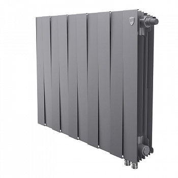  Радиатор PianoForte 500 VDR80 12 секц. биметал. Silver Satin Royal Thermo НС-1506371