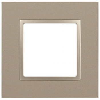 Рамка декоративная для электроустановочных устройств Рамка 1-м Elegance 14-5011-04 Classic шампань Эра Б0060574